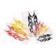 ADESIVI STICKERS FIAMME NERE 18 X 8 CM