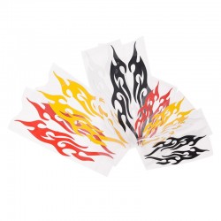 ADESIVI STICKERS FIAMME ROSSO 18 X 8 CM