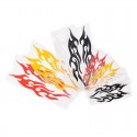 ADESIVI STICKERS FIAMME 18 X 8 CM AUTO MOTO COLOR ROSSO IN  PVC