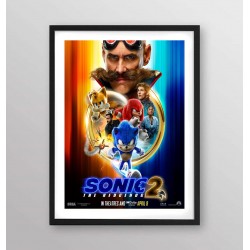 LOCANDINA POSTER STAMPA NON ORIGINALE SONIC 53 X 36 CM