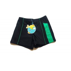 COSTUME MARE BIMBO 10-12 ANNI Nero fascia verde