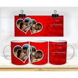 TAZZA MUG  SAN VALENTINO FOTO E NOMI PERS.