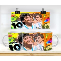 TAZZA MUG ARTIST BAKY MARADONA CARTOON 