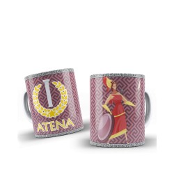 TAZZA CERAMICA MUG DIVINITA' GRECHE ATENE