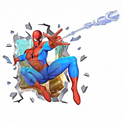 ADESIVO SPIDERMAN NUOVA GRAFICA 16 X 21,5  CM