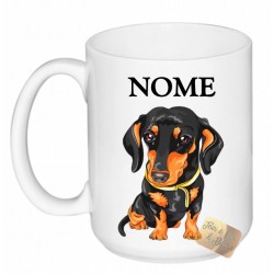 TAZZA MUG BASSOTTO + NOME PERSONALIZZATO