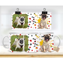 TAZZA MUG CARLINO + NOME E FOTO  PERSONALIZZATO