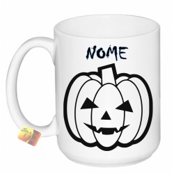 TAZZA MUG DI HALLOWEEN ZUCCA + NOME PERSONALIZZATO