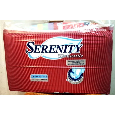 PANNOLONI PER ANZIANI LARGE 30 PEZZI SERENITY