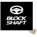 ADESIVI STICKERS BLOCK SHAFT 10 X 10 CM AUTO  COLOR BIANCO IN  PVC