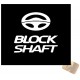 ADESIVI STICKERS BLOCK SHAFT 6 X 6 CM AUTO  COLOR BIANCO IN  PVC
