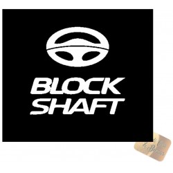 ADESIVI STICKERS BLOCK SHAFT 6 X 6 CM AUTO  COLOR BIANCO IN  PVC