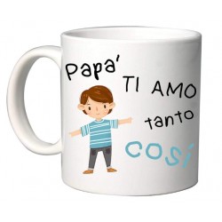 TAZZA FESTA DEL PAPA' IDEA REGALO CON SCATOLA