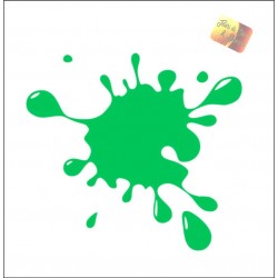 adesivo moto auto stickers SCHIZZO 15 X 13.8 CM VINILE VERDE