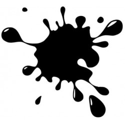 adesivo moto auto stickers SCHIZZO 15 X 13.8 CM VINILE NERO