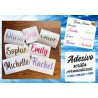 ADESIVI 20 CM STICKERS 1 PZ NOME PERSONALIZZATO PVC VINILE