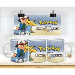 TAZZA CERAMICA MUG POKEMON ASH E PIKACIU'