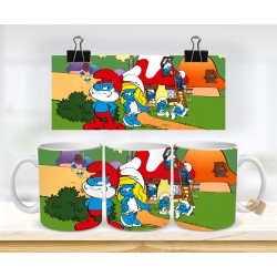 TAZZA MUG I PUFFI PUFFETTA CARTONI ANIMATI IN CERAMICA