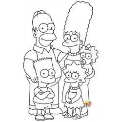 ADESIVO the simpsons NERO 20X12.5 CM IN PVC VINILE